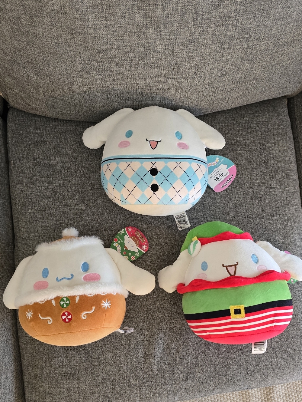 Sanrio Squishmellow Cinnamoroll Plush Trio Set - NWT 8 Inches